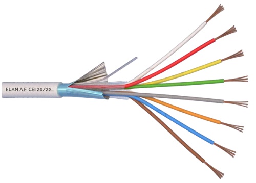 8x0.22mm² Shielded Cable, ELAN, Eca, 100m 